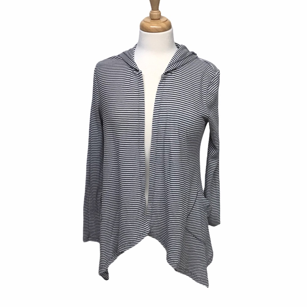 PHILOSOPHY Hooded Striped Cardigan size Medium